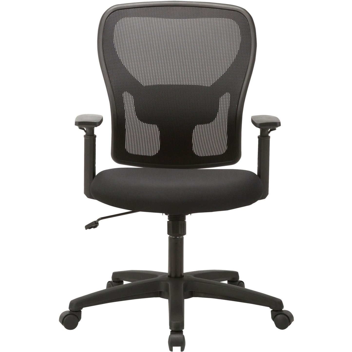 Lorell Mid - Back Task Chair with Mesh Back, Adjustable Lumbar and Arms (LLR - LLR83307) - SchoolOutlet