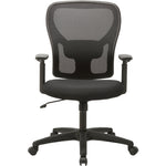 Lorell Mid - Back Task Chair with Mesh Back, Adjustable Lumbar and Arms (LLR - LLR83307) - SchoolOutlet