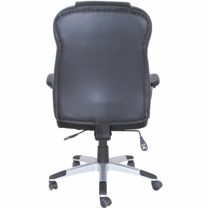 Lorell Executive High - Back Chair with Bonded Leather Upholstery and Adjustable Arms (LLR - LLR83308) - SchoolOutlet