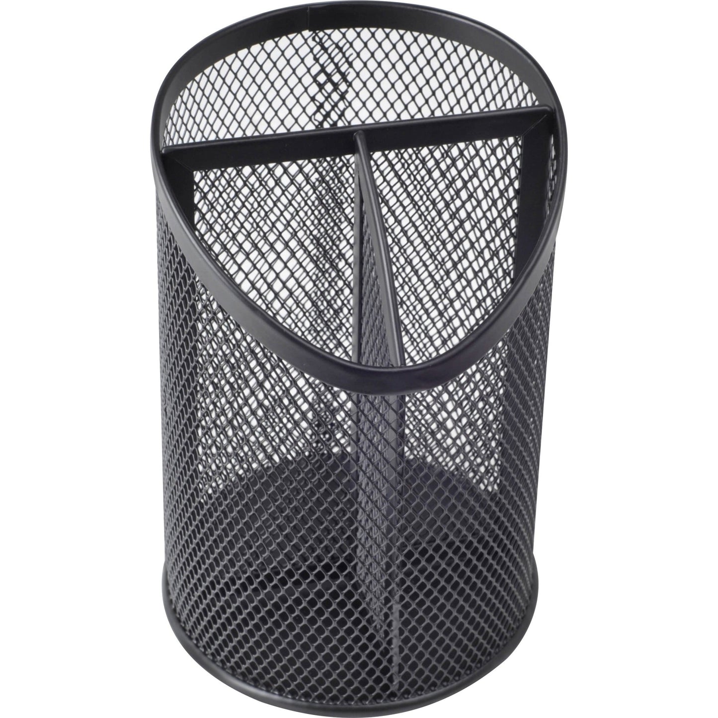 Lorell Black Mesh/Wire Desktop Organizer Metal Pencil Cup Holder (LLR - LLR84140) - SchoolOutlet