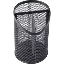 Lorell Black Mesh/Wire Desktop Organizer Metal Pencil Cup Holder (LLR-LLR84140)