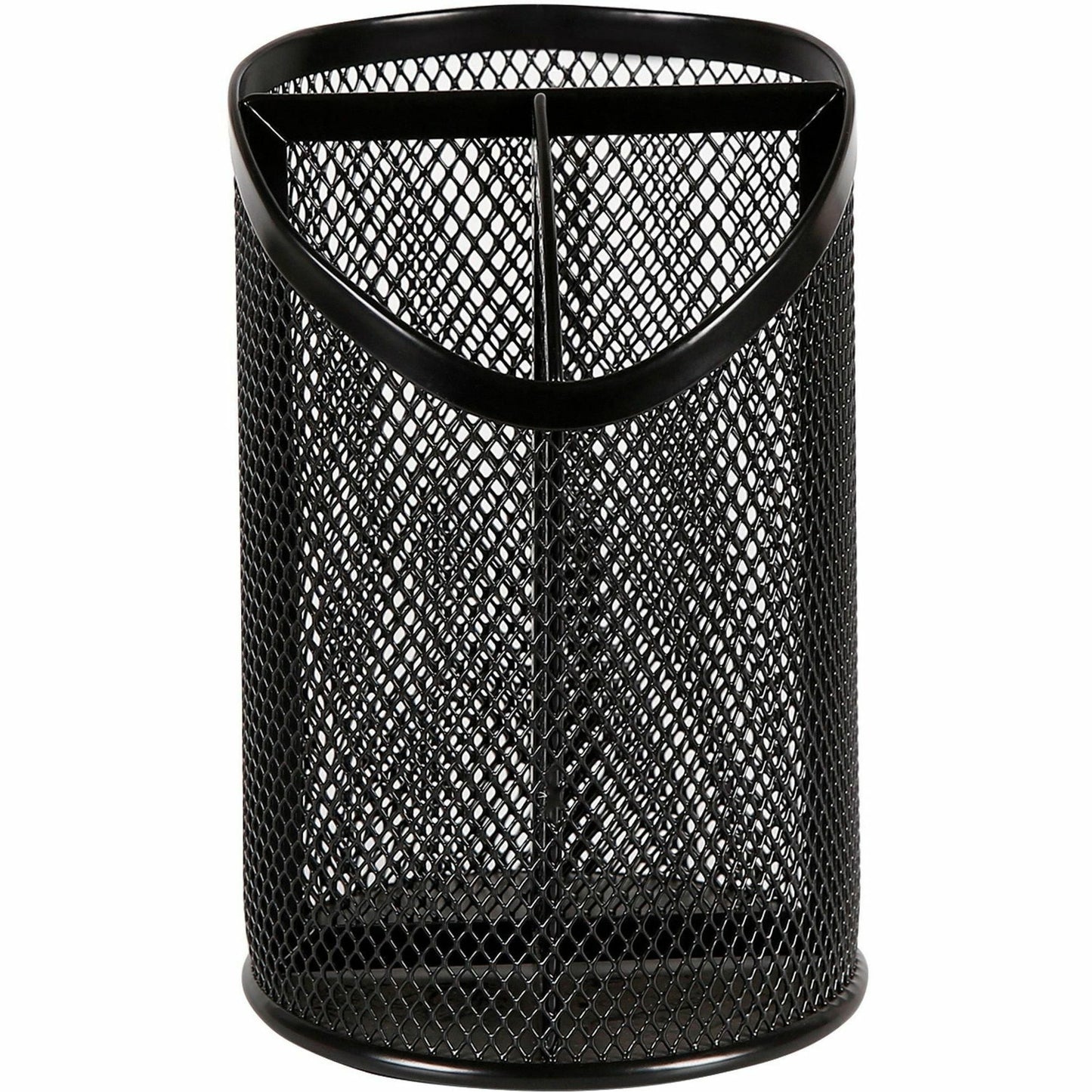 Lorell Black Mesh/Wire Desktop Organizer Metal Pencil Cup Holder (LLR - LLR84140) - SchoolOutlet