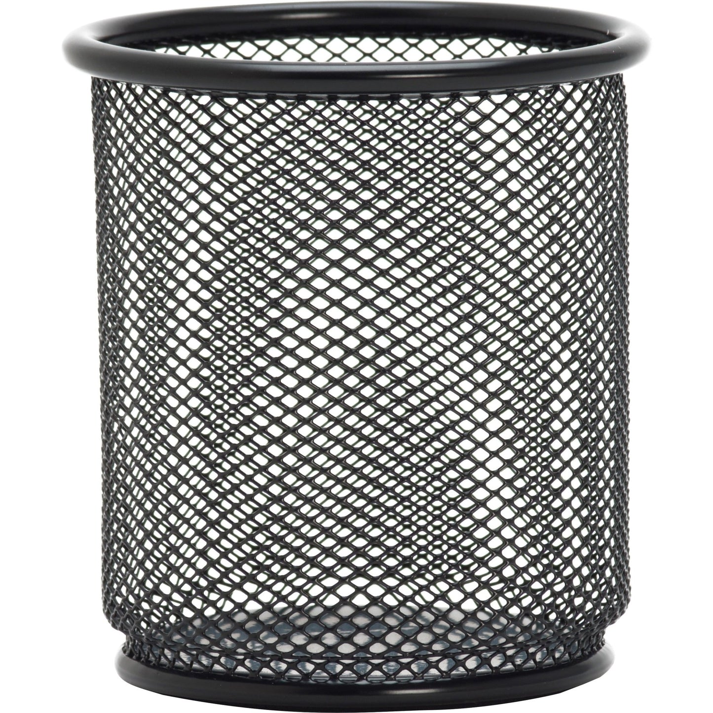 Lorell Durable Steel Mesh Desktop Pencil Cup Organizer 3.9" W x 3.9" D x 3.5" H (LLR - LLR84149) - SchoolOutlet