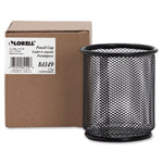 Lorell Durable Steel Mesh Desktop Pencil Cup Organizer 3.9
