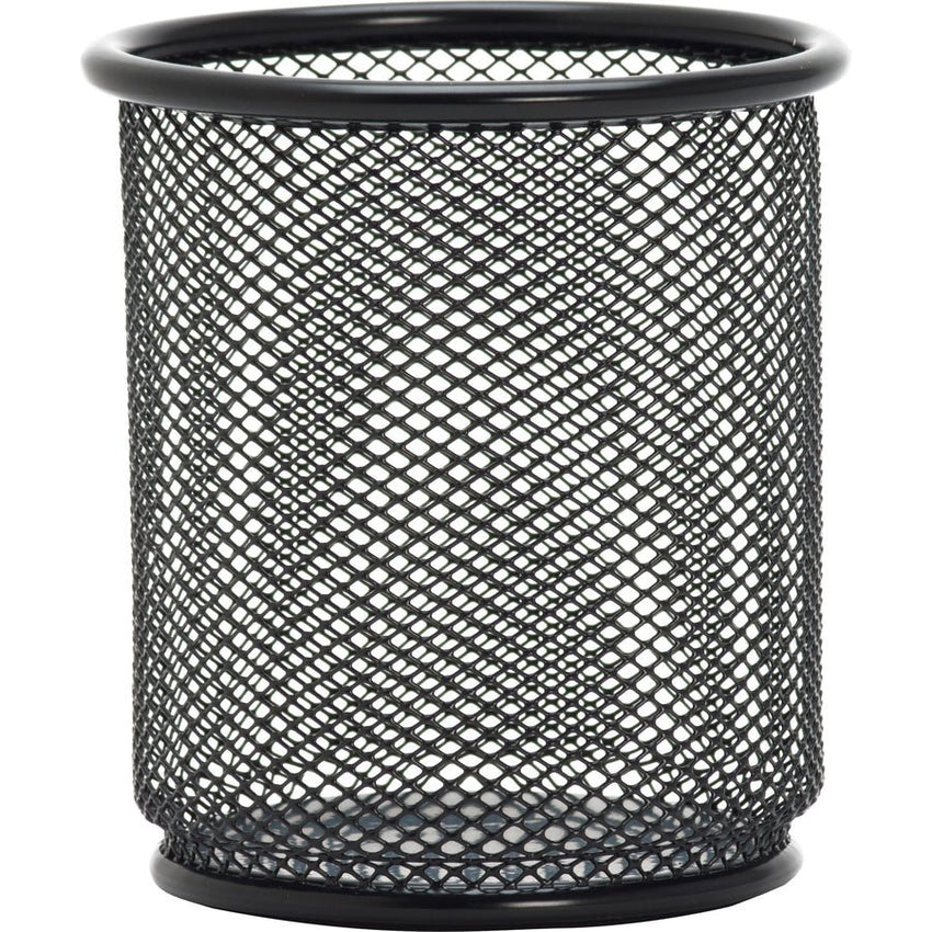 Lorell Durable Steel Mesh Pencil Cup Desk Organizer 3.9" W x 3.9" D x 3.5" H Set of 6 (LLR - LLR84149BX) - SchoolOutlet
