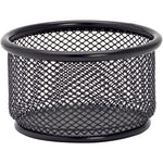 Lorell Durable Steel Mesh Pencil Cup Holder with Rubber Feet 2.1