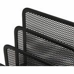 Lorell Mesh Vertical Desktop File Sorter Steel Document Organizer Black (LLR - LLR84153) - SchoolOutlet