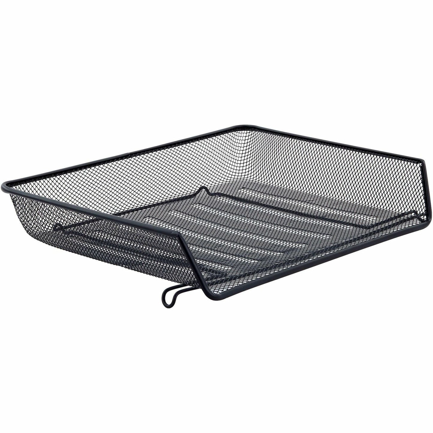 Lorell Side - Loading Mesh Document Tray Stackable Steel Desk Organizer Black (LLR - LLR84154) - SchoolOutlet