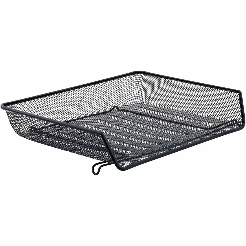 Lorell Side - Loading Mesh Document Tray Stackable Steel Desk Organizer Black (LLR - LLR84154) - SchoolOutlet