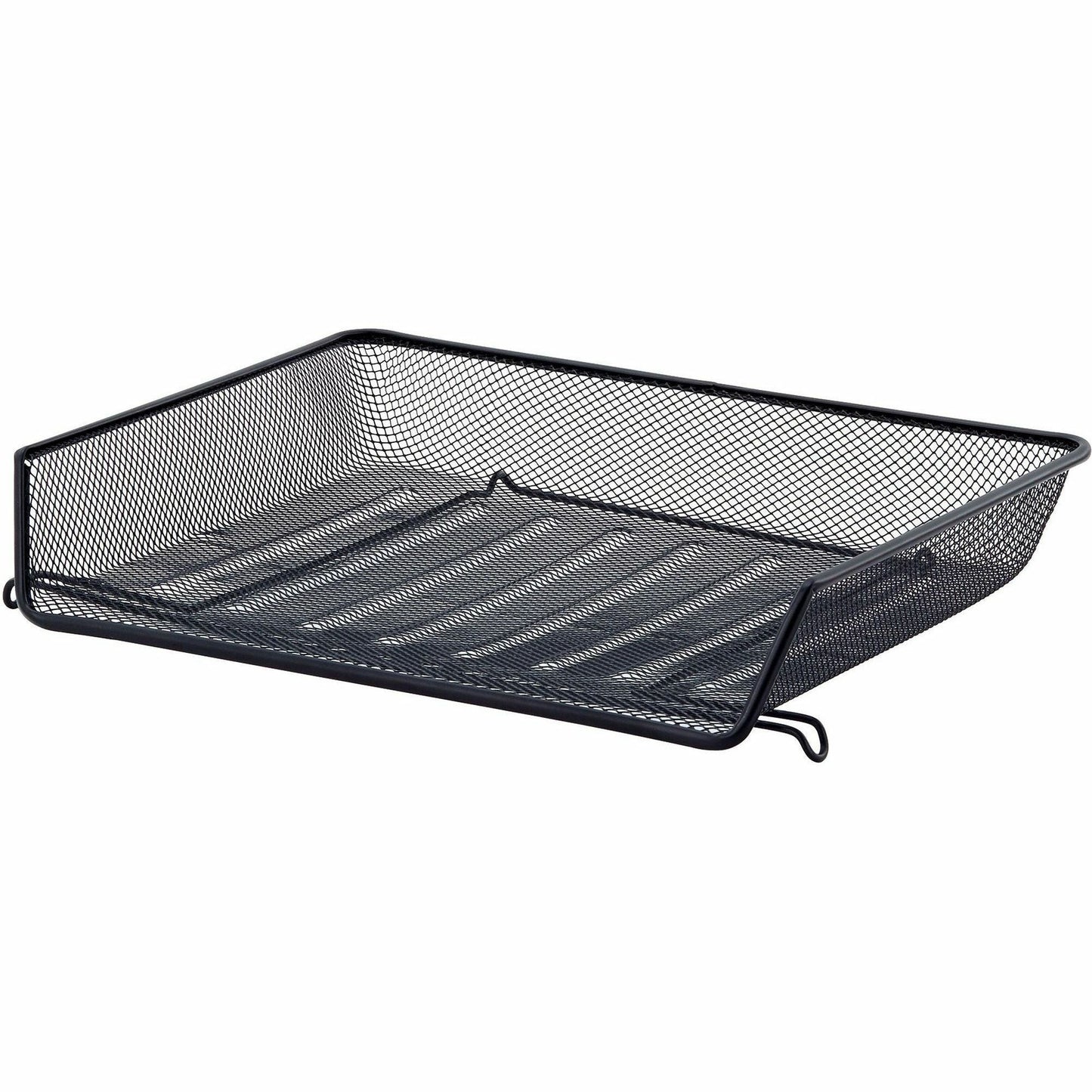 Lorell Side - Loading Mesh Document Tray Stackable Steel Desk Organizer Black (LLR - LLR84154) - SchoolOutlet
