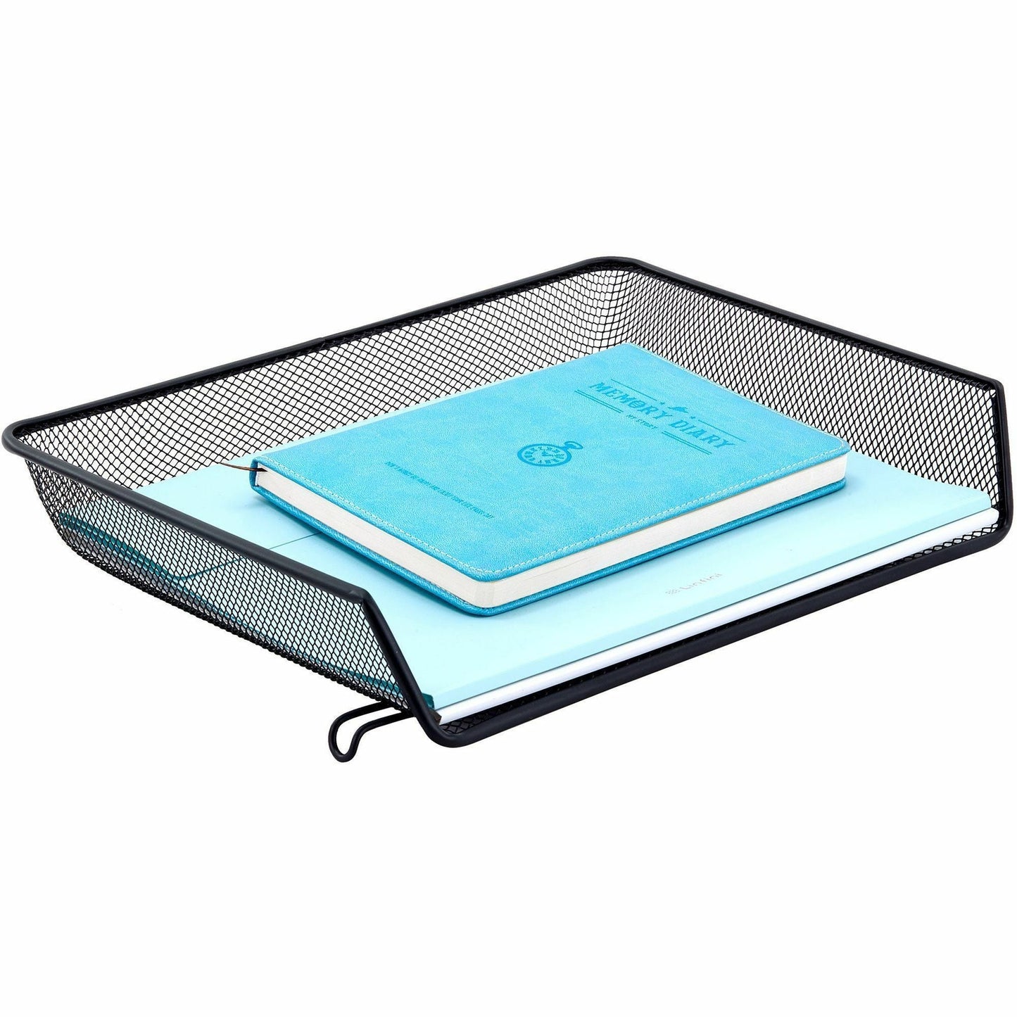 Lorell Side - Loading Mesh Document Tray Stackable Steel Desk Organizer Black (LLR - LLR84154) - SchoolOutlet