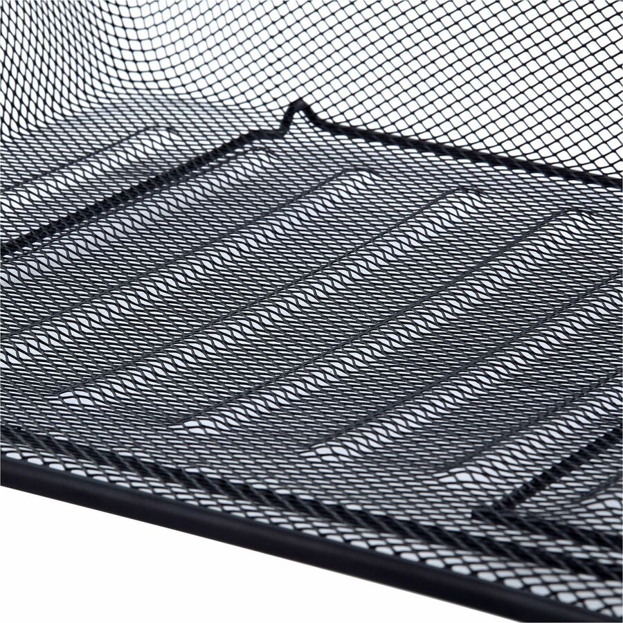 Lorell Side - Loading Mesh Document Tray Stackable Steel Desk Organizer Black (LLR - LLR84154) - SchoolOutlet