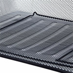 Lorell Side - Loading Mesh Document Tray Stackable Steel Desk Organizer Black (LLR - LLR84154) - SchoolOutlet