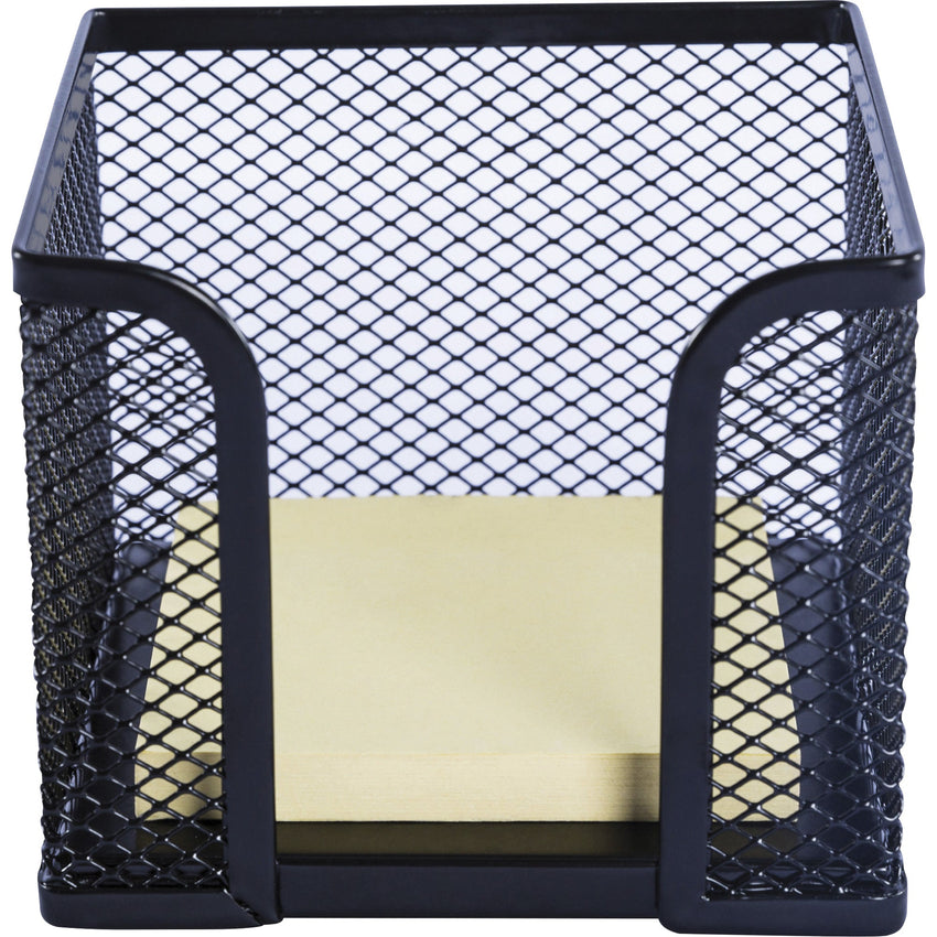 Lorell Mesh Wire Memo Holder for 3" x 3" Notes Black (LLR - LLR84156) - SchoolOutlet