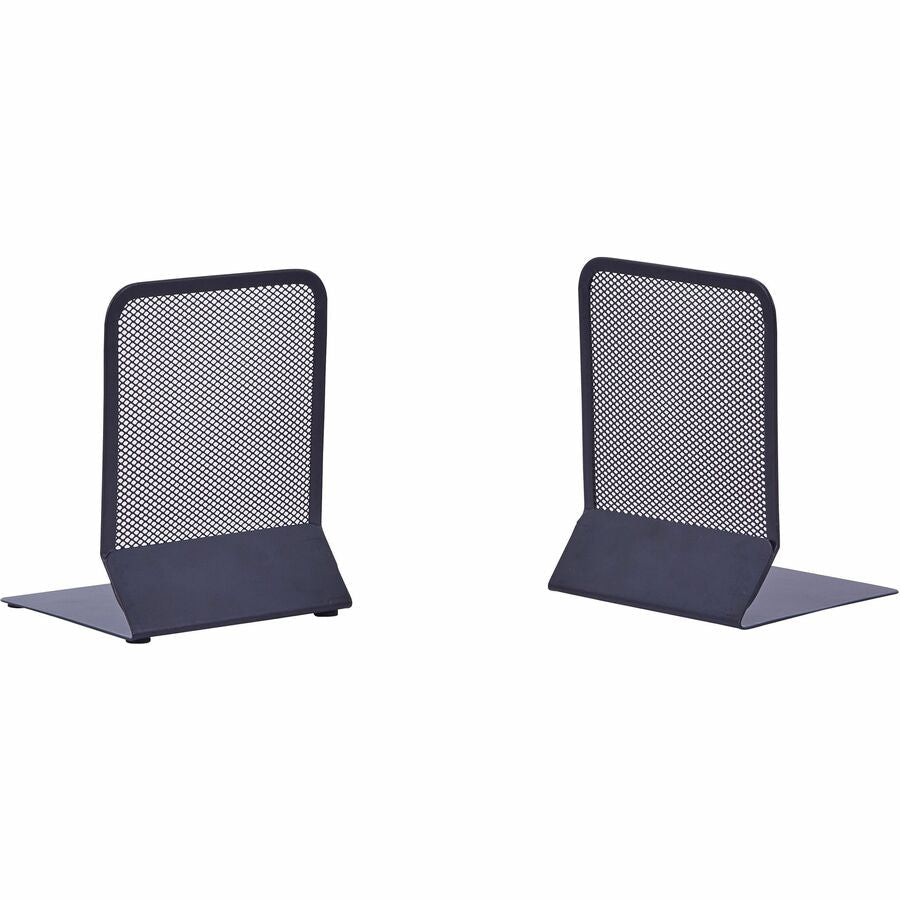 Lorell Mesh Bookends Steel Mesh Desktop Set of 2 (LLR - LLR84242) - SchoolOutlet