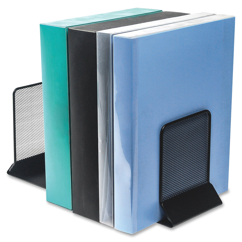 Lorell Mesh Bookends Steel Mesh Desktop Set of 2 (LLR - LLR84242) - SchoolOutlet