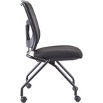 Lorell Training Room Guest Chair with Mesh Back and Flip - Up Seat - Set of 2 (LLR - LLR84385X) - SchoolOutlet