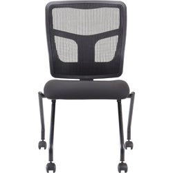Lorell Training Room Guest Chair with Mesh Back and Flip-Up Seat - Set of 2 (LLR-LLR84385X)