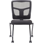 Lorell Training Room Guest Chair with Mesh Back and Flip - Up Seat - Set of 2 (LLR - LLR84385X) - SchoolOutlet