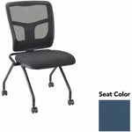Lorell Training Room Guest Chair with Mesh Back and Flip - Up Seat - Set of 2 (LLR - LLR84385X) - SchoolOutlet