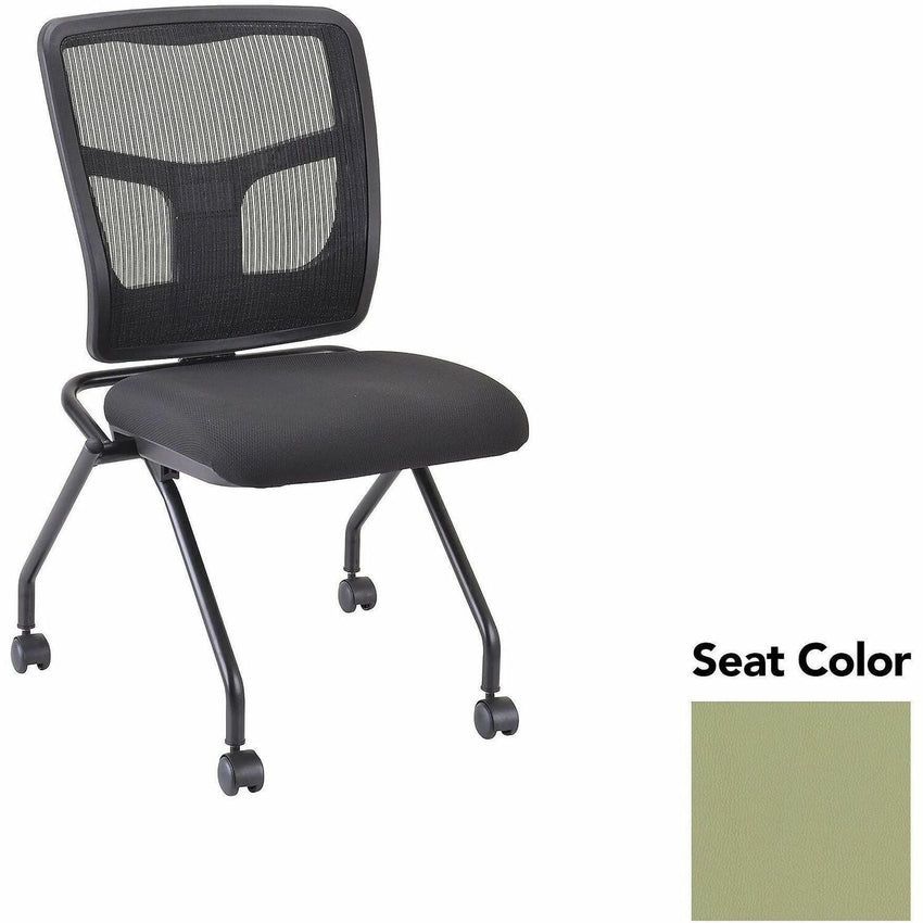 Lorell Training Room Guest Chair with Mesh Back and Flip - Up Seat - Set of 2 (LLR - LLR84385X) - SchoolOutlet