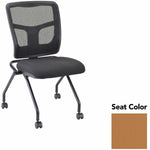 Lorell Training Room Guest Chair with Mesh Back and Flip - Up Seat - Set of 2 (LLR - LLR84385X) - SchoolOutlet