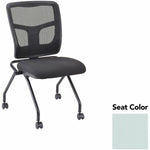 Lorell Training Room Guest Chair with Mesh Back and Flip - Up Seat - Set of 2 (LLR - LLR84385X) - SchoolOutlet