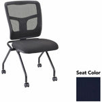 Lorell Training Room Guest Chair with Mesh Back and Flip - Up Seat - Set of 2 (LLR - LLR84385X) - SchoolOutlet