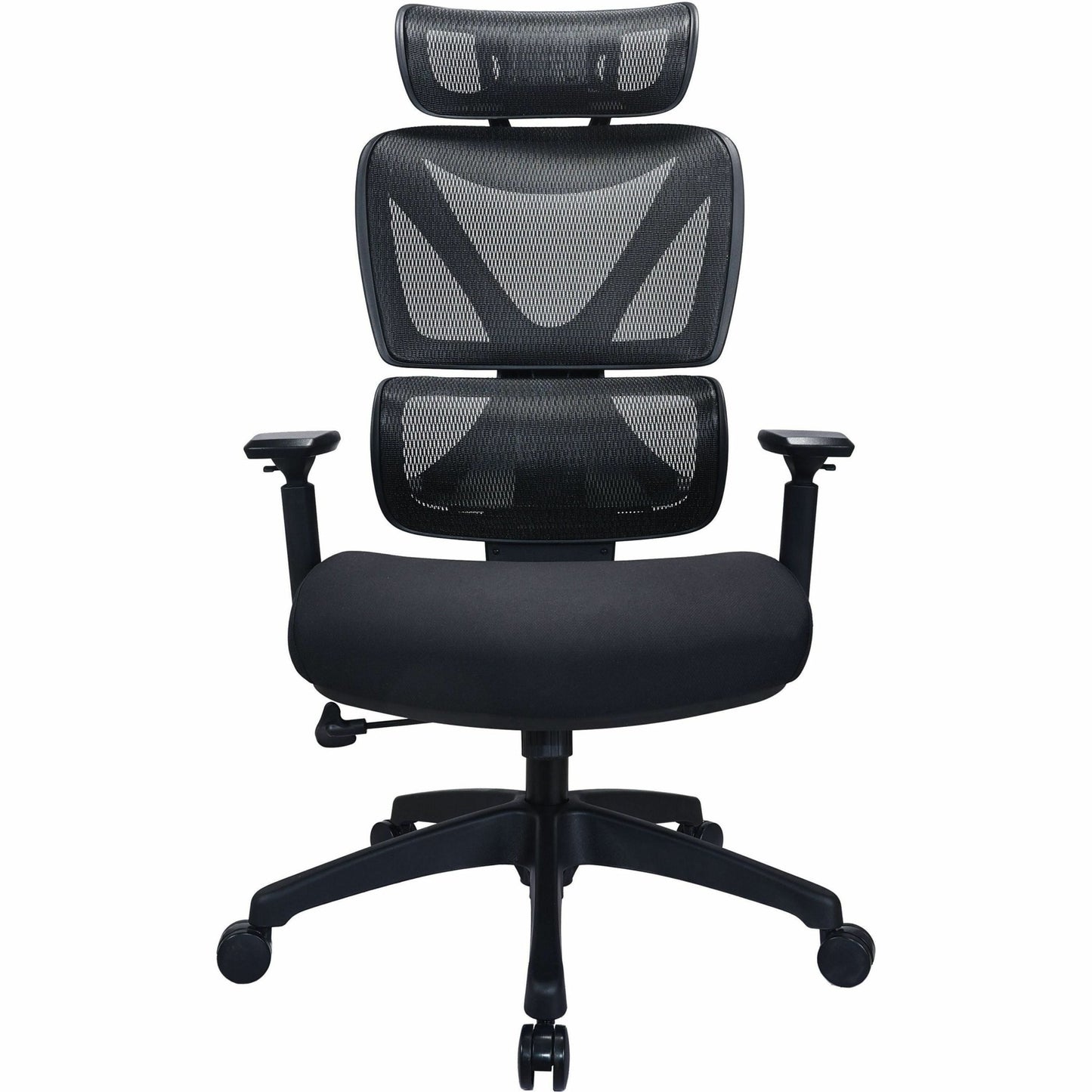 Lorell Xavier All - Mesh High - Back Chair with Articulating Lumbar and Adjustable Headrest 18.10'' - 21.8''"H (LLR - LLR84396) - SchoolOutlet