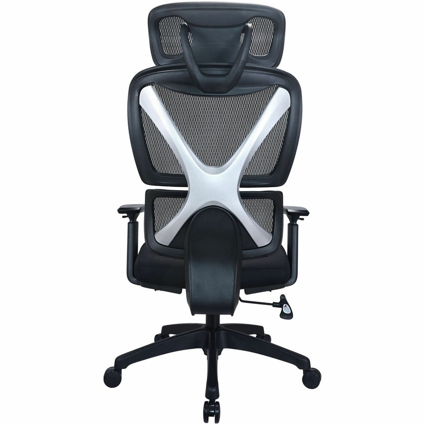 Lorell Xavier All - Mesh High - Back Chair with Articulating Lumbar and Adjustable Headrest 18.10'' - 21.8''"H (LLR - LLR84396) - SchoolOutlet