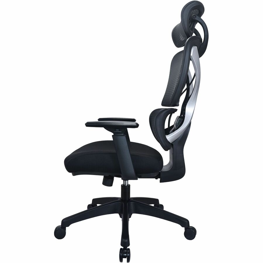 Lorell Xavier All - Mesh High - Back Chair with Articulating Lumbar and Adjustable Headrest 18.10'' - 21.8''"H (LLR - LLR84396) - SchoolOutlet