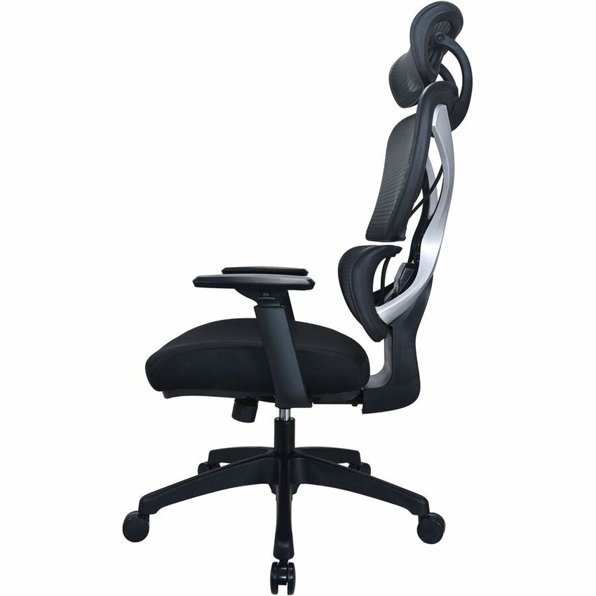 Lorell Xavier All - Mesh High - Back Chair with Articulating Lumbar and Adjustable Headrest 18.10'' - 21.8''"H (LLR - LLR84396) - SchoolOutlet