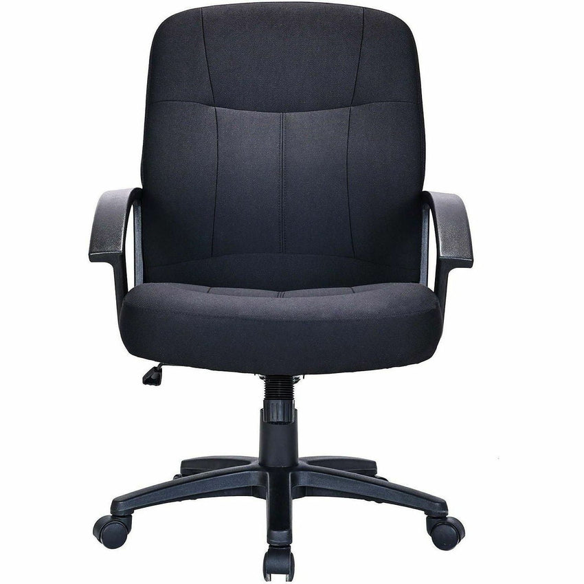Lorell Executive Upholstered Mid - Back Chair with Pneumatic Height Adjustment and Tilt Lock 17.75" - 21.25"H (LLR - LLR84552) - SchoolOutlet