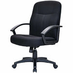 Lorell Executive Upholstered Mid - Back Chair with Pneumatic Height Adjustment and Tilt Lock 17.75