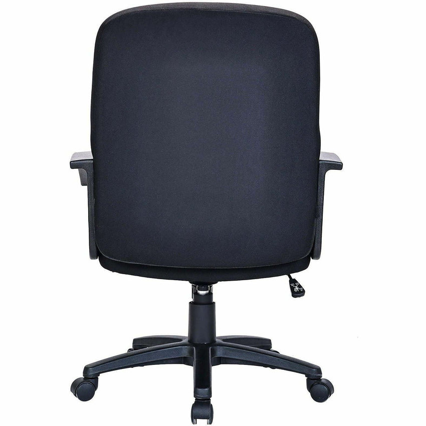 Lorell Executive Upholstered Mid - Back Chair with Pneumatic Height Adjustment and Tilt Lock 17.75" - 21.25"H (LLR - LLR84552) - SchoolOutlet