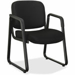 Lorell Upholstered Guest Chair with Sled Base and Padded Seat 17.75