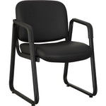 Lorell Upholstered Guest Chair with Sled Base and Padded Seat 17.75