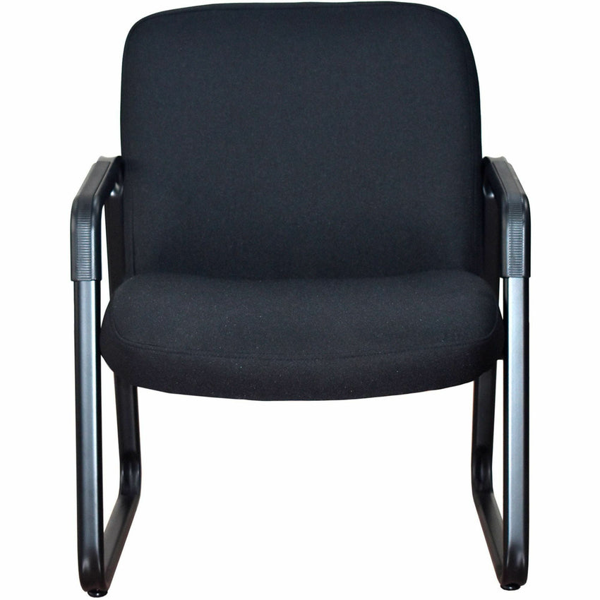 Lorell Big & Tall Upholstered Guest Chair with Fabric Upholstery and Sled Base 18.50"H (LLR - LLR84586) - SchoolOutlet