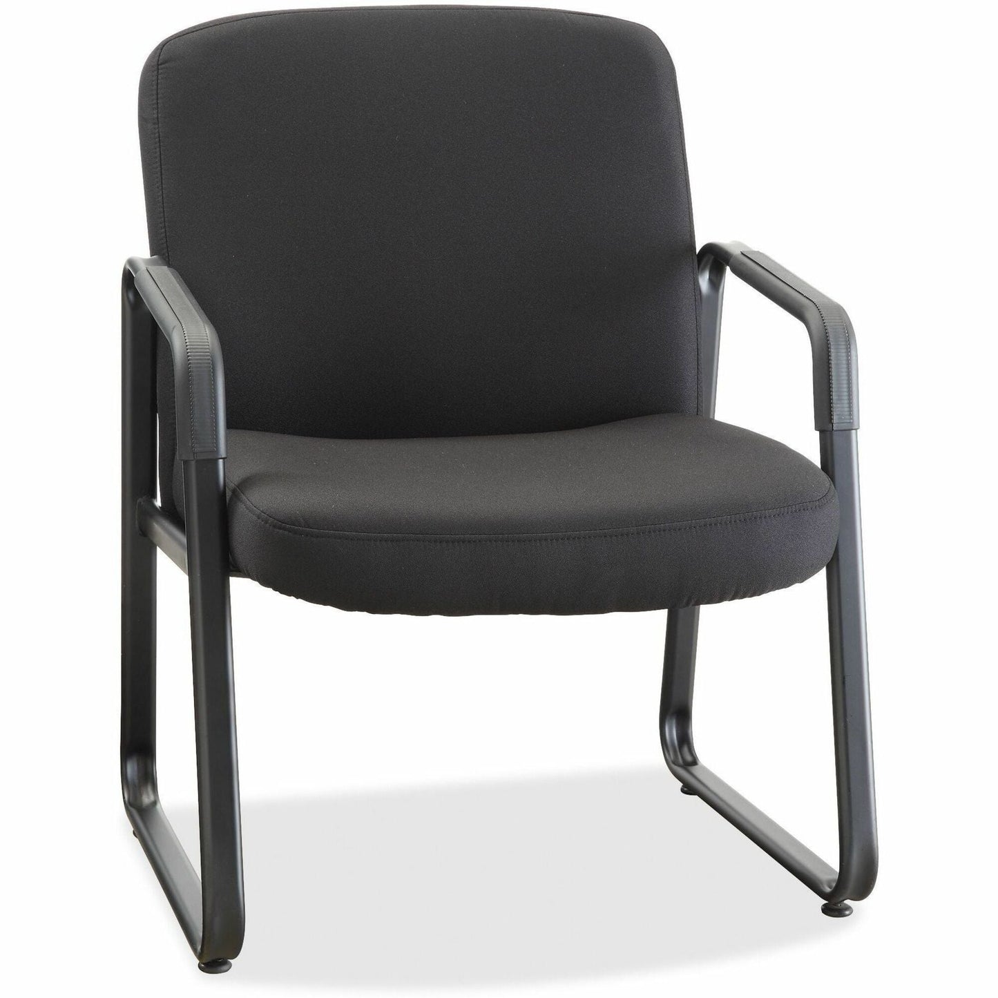 Lorell Big & Tall Upholstered Guest Chair with Fabric Upholstery and Sled Base 18.50"H (LLR - LLR84586) - SchoolOutlet