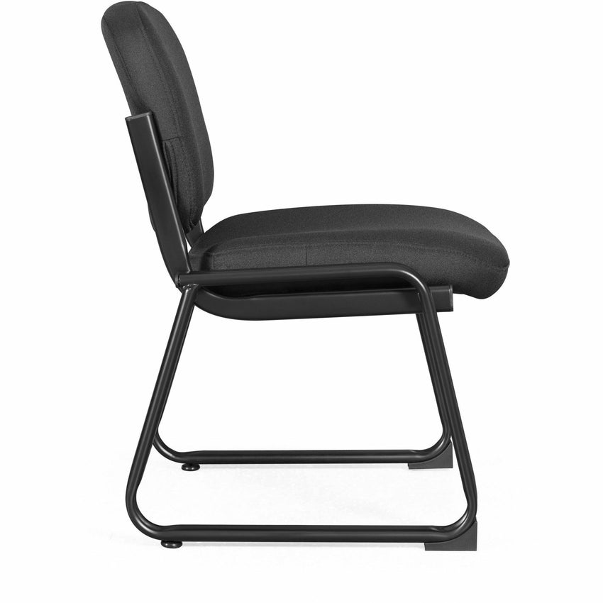 Lorell Deluxe Fabric Guest Chair Armless with Sled Base (LLR - LLR84596) - SchoolOutlet