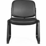 Lorell Deluxe Leather Guest Chair Armless with Sled Base (LLR - LLR84597) - SchoolOutlet