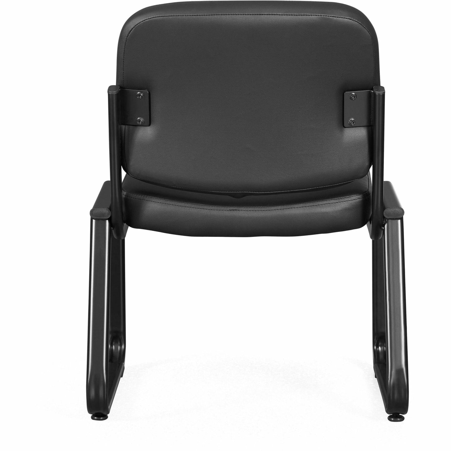 Lorell Deluxe Leather Guest Chair Armless with Sled Base (LLR - LLR84597) - SchoolOutlet