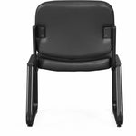 Lorell Deluxe Leather Guest Chair Armless with Sled Base (LLR - LLR84597) - SchoolOutlet