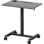 Mobile Weathered Charcoal Lorell Sit - Stand Desk 26.6