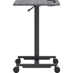 Mobile Weathered Charcoal Lorell Sit - Stand Desk 26.6