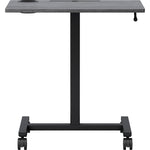 Mobile Weathered Charcoal Lorell Sit - Stand Desk 26.6