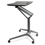 Lorell Gas Lift Height - Adjustable Mobile Desk 28.25