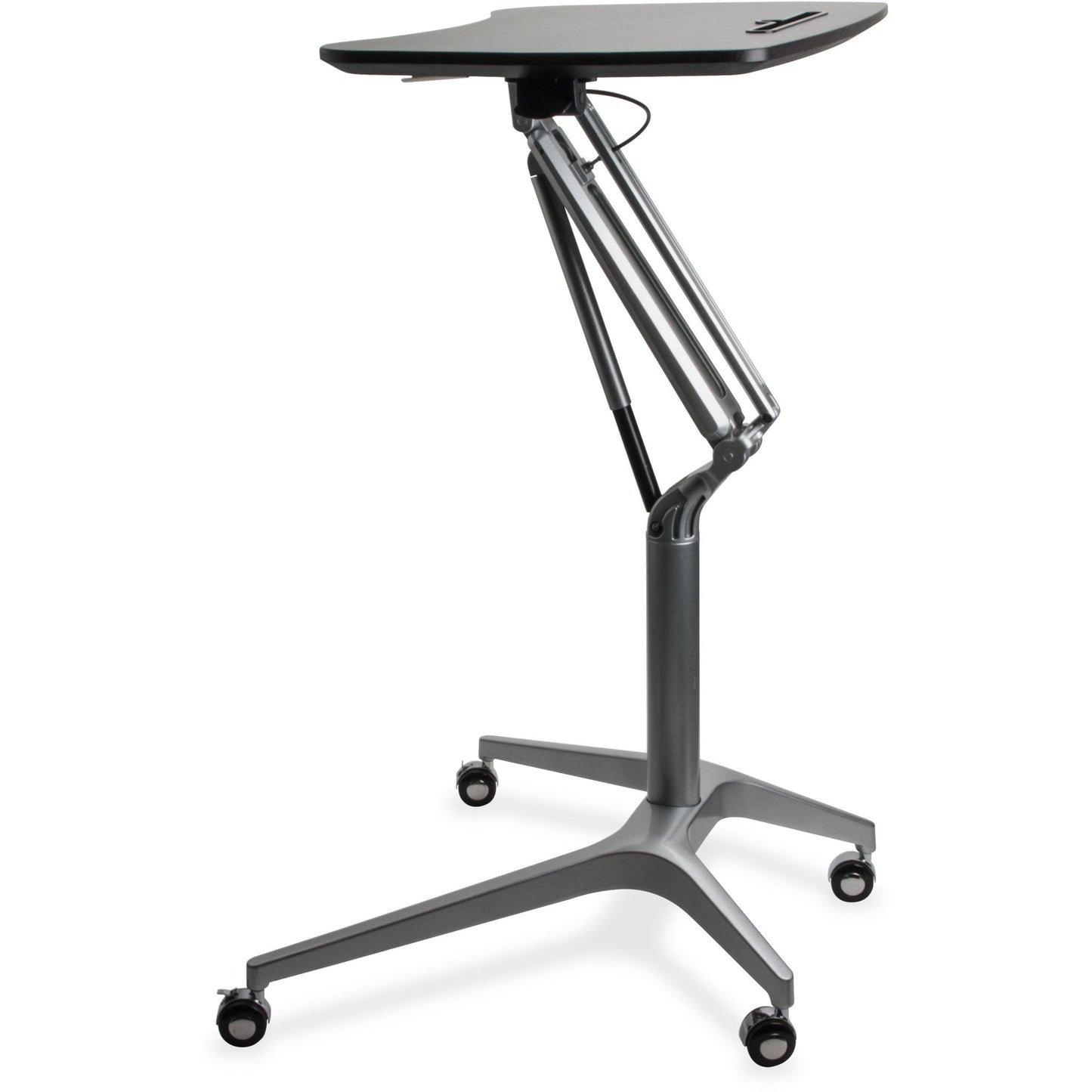 Lorell Gas Lift Height - Adjustable Mobile Desk 28.25"W x 18.75"D (LLR - LLR84838) - SchoolOutlet