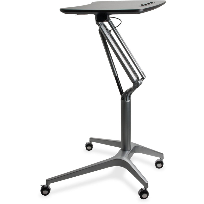 Lorell Gas Lift Height - Adjustable Mobile Desk 28.25"W x 18.75"D (LLR - LLR84838) - SchoolOutlet
