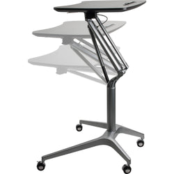 Lorell Gas Lift Height-Adjustable Mobile Desk 28.25"W x 18.75"D (LLR-LLR84838)